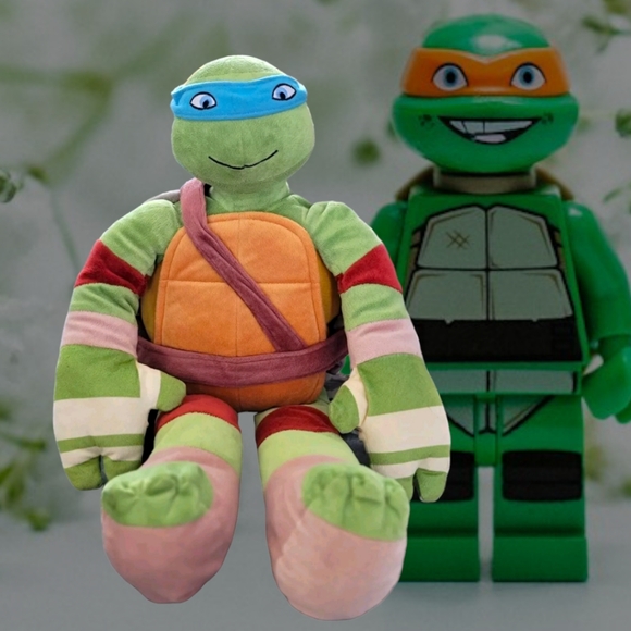 Nickelodeon 2014 Teenage Mutant Ninja Turtles Leonardo 24" Plush Doll Animal - Picture 2 of 9